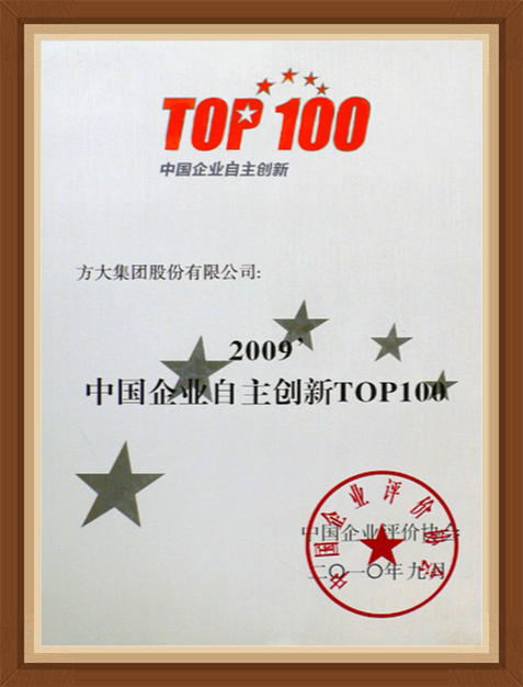 2009 中國企業自主創新100強