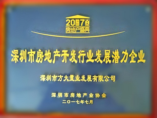 2017 深圳市房地產開發行業發展潛力企業